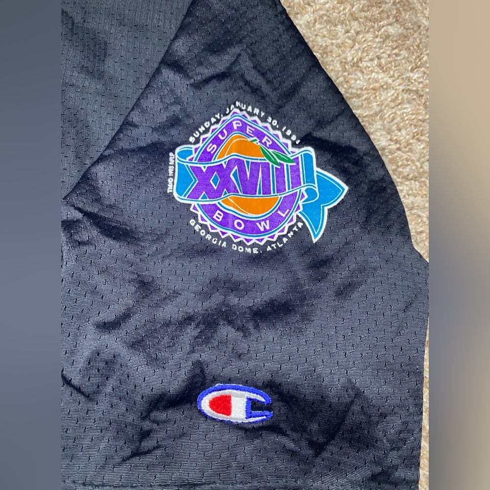 Vintage 1994 Champion Super Bowl 28 Jersey Cowboys Vs Bills NFL Mens Size 52 2XL - Picture 4 of 8